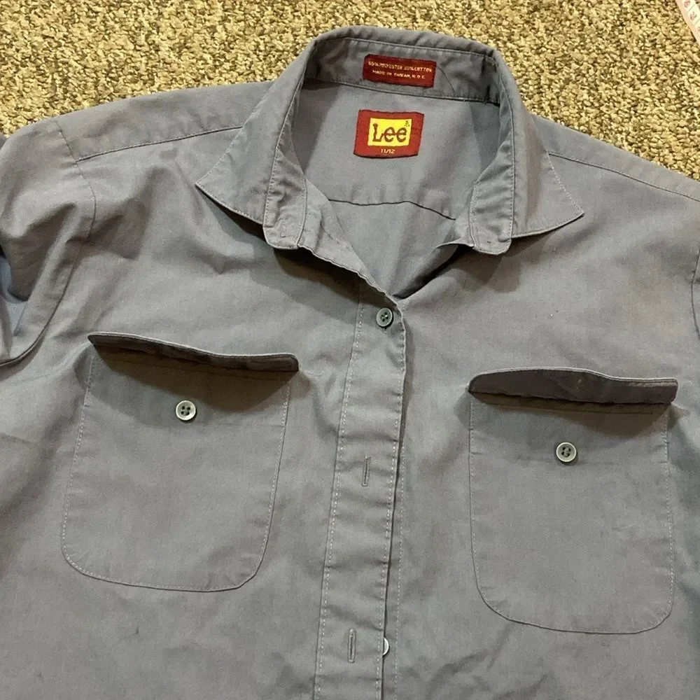 Vintage Lee Boys Grey Shirt Size 11/12